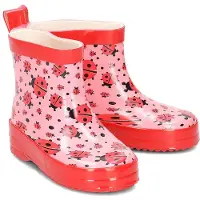 Playshoes Kumisaappaat roosa / vaaleanpunainen / musta