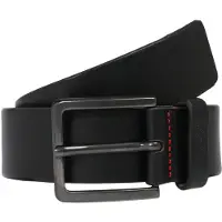 HUGO for man. 50385358 Gionio Leather Belt black (110 cm), Casual