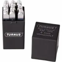 TURNUS Numeroleimasimet 0-9, 4mm, DIN 7353, 1200 N/mm2