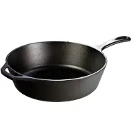 Lodge Cast Iron Deep Skillet deep frying pan L10DSK3, contents approx. 4.7 L