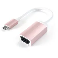 Satechi ST-TCVGAR USB-C - VGA - Videoadapteri, Ruusukulta