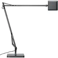 Flos Design-pöytävalaisin Kelvin Edge, Alumiini/harmaa/sinkki, Työhuone/toimisto, Alumiini, Design