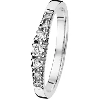 Kohinoor 033-244v-18 Timanttisormus valkokulta Cristal 16
