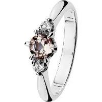 Kohinoor 033-235V-16MO Timanttisormus valkokulta Helene 16