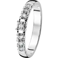 Kohinoor 033-226v-28 Timanttisormus valkokulta Estelle 18½