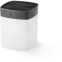 Konstsmide Assisi neliö solcell LED 1W Himmennettävä harmaa. 7806-302