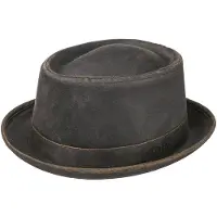 Stetson Pork Pie CO/PES Brown Hatut M