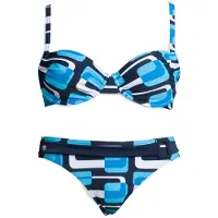 Kangaroos Bikini taivaansininen / musta / valkoinen