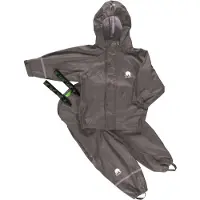 CeLaVi Basic Rainwear Set -Solid Pu - Grey - 128-134