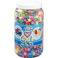 Hama Maxi Helmeä - 1400 kpl - Pastelli Mix - - OneSize - Askarteluhelmet