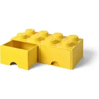 LEGO 8-nuppinen keltainen'säilytyslaatikko 5006133