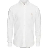 Ralph Lauren for man. 710549084006 Slim Fit Oxford Shirt white (L), Casual, Cotton, Long sleeve