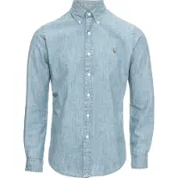 Ralph Lauren for man. 710548538001 Blue Slim Fit Chambray Shirt (XS), Casual, Cotton, Denim, Long sleeve
