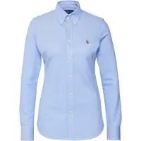 Ralph Lauren Slim Fit Knit Cotton Oxford Shirt - Blue - S
