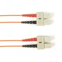 Black Box COLORED FIBER OM2 50/125 MULTIMODE FIBER OPTIC PATCH CABLE - LSZH, SC-SC, ORANGE, 15-M (49.2-FT.) (FOLZH50-015M-SCSC-OR)