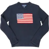 Ralph Lauren Pusero - Neulottu - Laivastonsininen M. Liput - - 18-20 v - Puserot