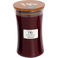 Woodwick Black Cherry tuoksukynttilä sisältää puusydämen 609.5 g