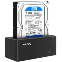 Maiwo K308 USB 3.1 GEN1 5 Gb/s telakointiasema 1 kpl 2,5/3,5” SATA-kiintolevylle ja SSD-levylle 14 Tt saakka, UASP-tuki