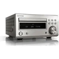 Denon RCD-M41 -stereovahvistin CD-soittimella, hopea