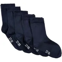 Minymo Ankle Sock -Solid (5-Pack) - Blue - 15-18