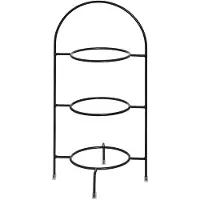 Cult Design - Orient Lautasteline 43 cm 3 kerrosta Musta