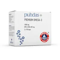 Puhdas+ Premium Omega-3 -kapselit