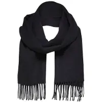 Selected Slmtope Wool Scarf - Black - ONE SIZE