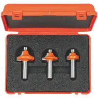 Cmt Jyrsinteräsarja roundover; 1/4'' (6,35 mm); 3 osat