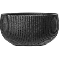 Bloomingville Neri Bowl, Black, Stoneware - Black - Ø 14.5 CM