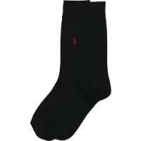 Ralph Lauren Cotton-Blend Dress Sock 2-Pack - Black - 43-46