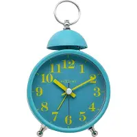 Nextime Pöytiokello - - Yksinkertainen kello - Ø 16 cm - Metalli - Turkoosi - Kova hälytys