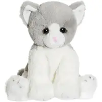 Teddykompaniet Cat Friends Maja, Grey - Grey - H:23CM