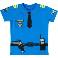 Den Goda Fen Naamiaisasut - Poliisi - Sininen - - 7-10 v (122-140) - Naamiaisasut