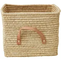 Rice raffia säilytyskori Luonnonvärinen