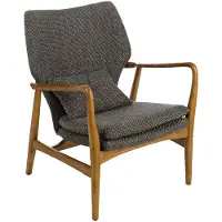 Pols Potten Chair Peggy Fabric Rough Grey - Nojatuolit Tekstiili Harmaa - 550-020-065
