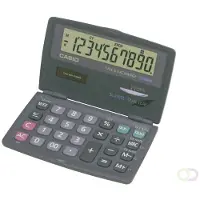 Casio SL-210TE, Tasku, Perus, 10 lukua, Näyttön kallistus, Akku/Aurinko, Sininen