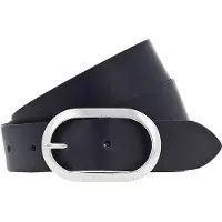Vanzetti Vyö 'Oval 3cm' musta / hopea