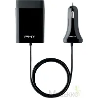 PNY The Family Car Charger 29W 4 USB-Ports