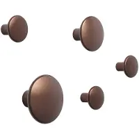 Muuto Dots Metal ripustimet, 5 kpl, umbra