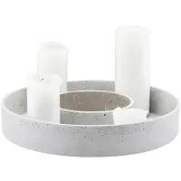 House Doctor The Ring Lysestage - Grey - Ø 35 cm