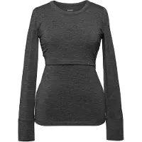 Boob Merino Wool Nursing Top, Long Sleeve - Grey - S
