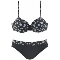 LASCANA Bikini 'Wire Glue' musta / valkoinen