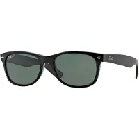 Ray-Ban New Wayfarer Classic RB2132 901/58 Polarized, Musta, Kehysmateriaali Muovi, Miehet aurinkolasit
