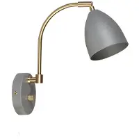 BELID Deluxe seinälamppu lämmin harmaa, messinki