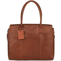Burkely Vintage Olkalaukku Nahka 39 cm Kannettavan tietokoneen taskun syvyys Ruskea