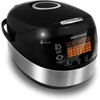 REDMOND RMC-M90, 5 L, 860 W, Musta, Metallinen, Keraaminen, LCD, 24 h