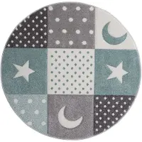 KM Home Atlas Star - Multi/patterned - 120X120CM ROUND