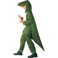 Hisab Joker Maskeraddräkt Barn Dinosaurie 110-116 - Green - 110-116