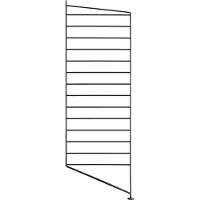 String lattiapaneeli 115 x 30 cm, 2 kpl, musta