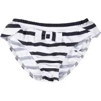 Petit Crabe Zoe Bikinihousut, Blue/White/Blue 146-152